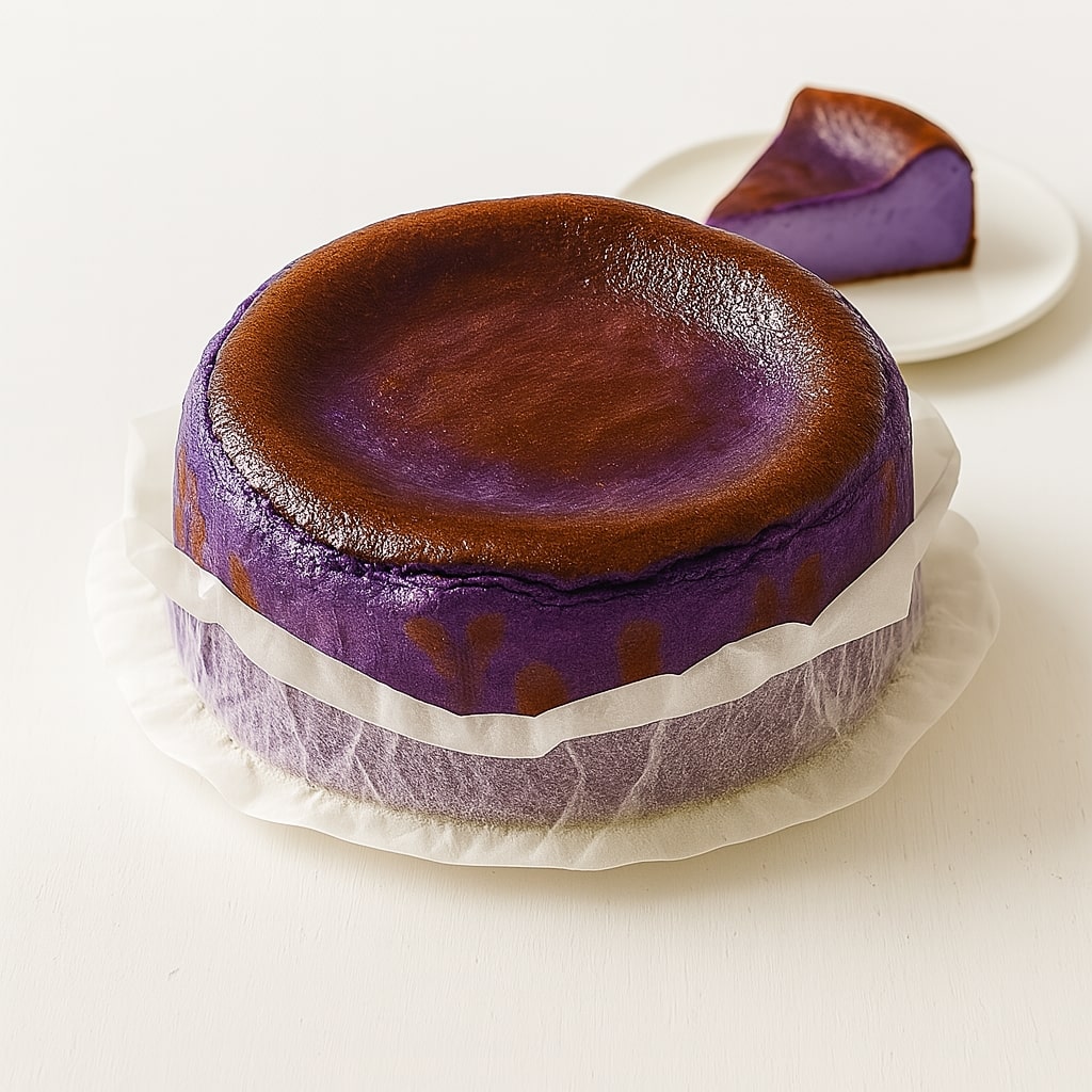 Ube Basque Cheesecake UK-Wide Delivery